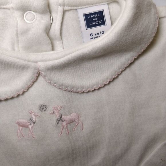 Janie and Jack Baby Girl Bodysuit Reindeer - Picture 2 of 2